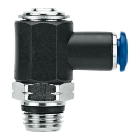 Alpha Technologies AIGNEP Flow Control, Screw Adj., 1/8 Tube X 1/8 Swift-Fit, Composite Body 85963-02-02